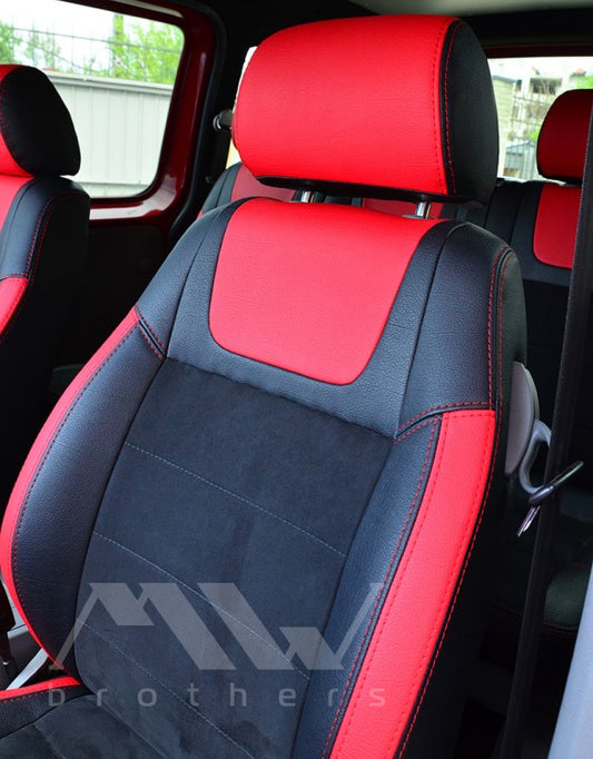 Maßgefertigte Sitzbezüge für Volkswagen Caddy 3 (2K) (2003–2015), Lederoptik