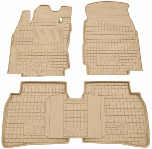 Set tappetini di gomma su misura per Nissan Note 1 (E11) (2004-2013)
