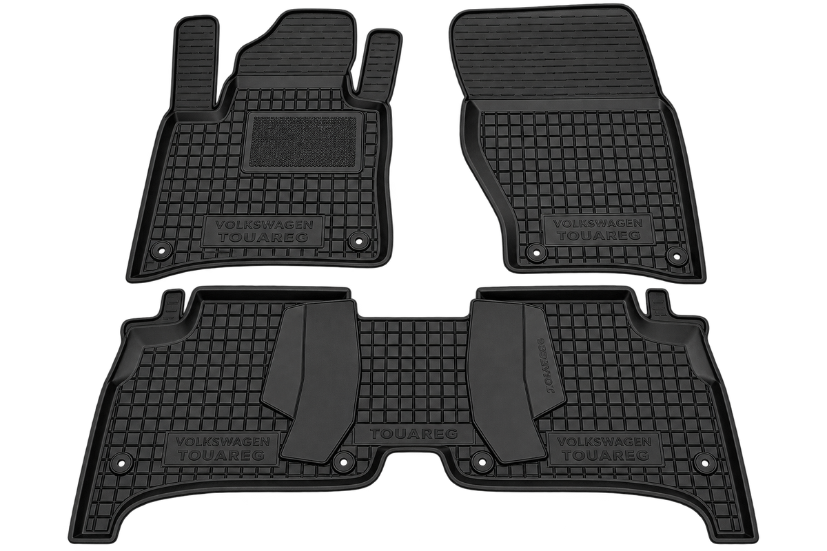 Set tappetini di gomma su misura per Volkswagen Touareg 2 (7P) (2010-2018)