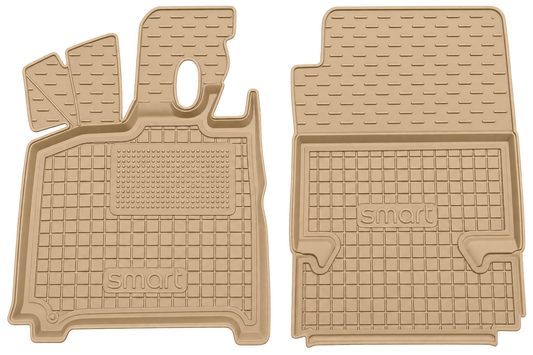 Set tappetini di gomma su misura per Mercedes-Benz Smart Fortwo 2 (451) (2007-2015)