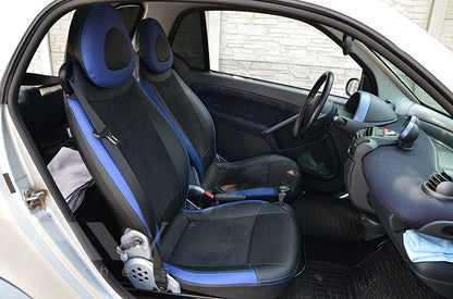 Set coprisedili su misura per Mercedes-Benz Smart Fortwo 1 (450) (1998-2007), Leather Style