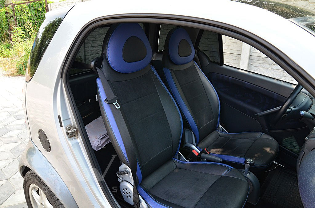 Set coprisedili su misura per Mercedes-Benz Smart Fortwo 1 (450) (1998-2007), Leather Style