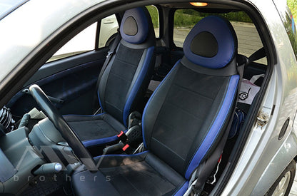 Set coprisedili su misura per Mercedes-Benz Smart Fortwo 1 (450) (1998-2007), Leather Style