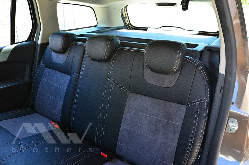 Set coprisedili su misura per Dacia / Renault Sandero II (2012–2022), Leather Style