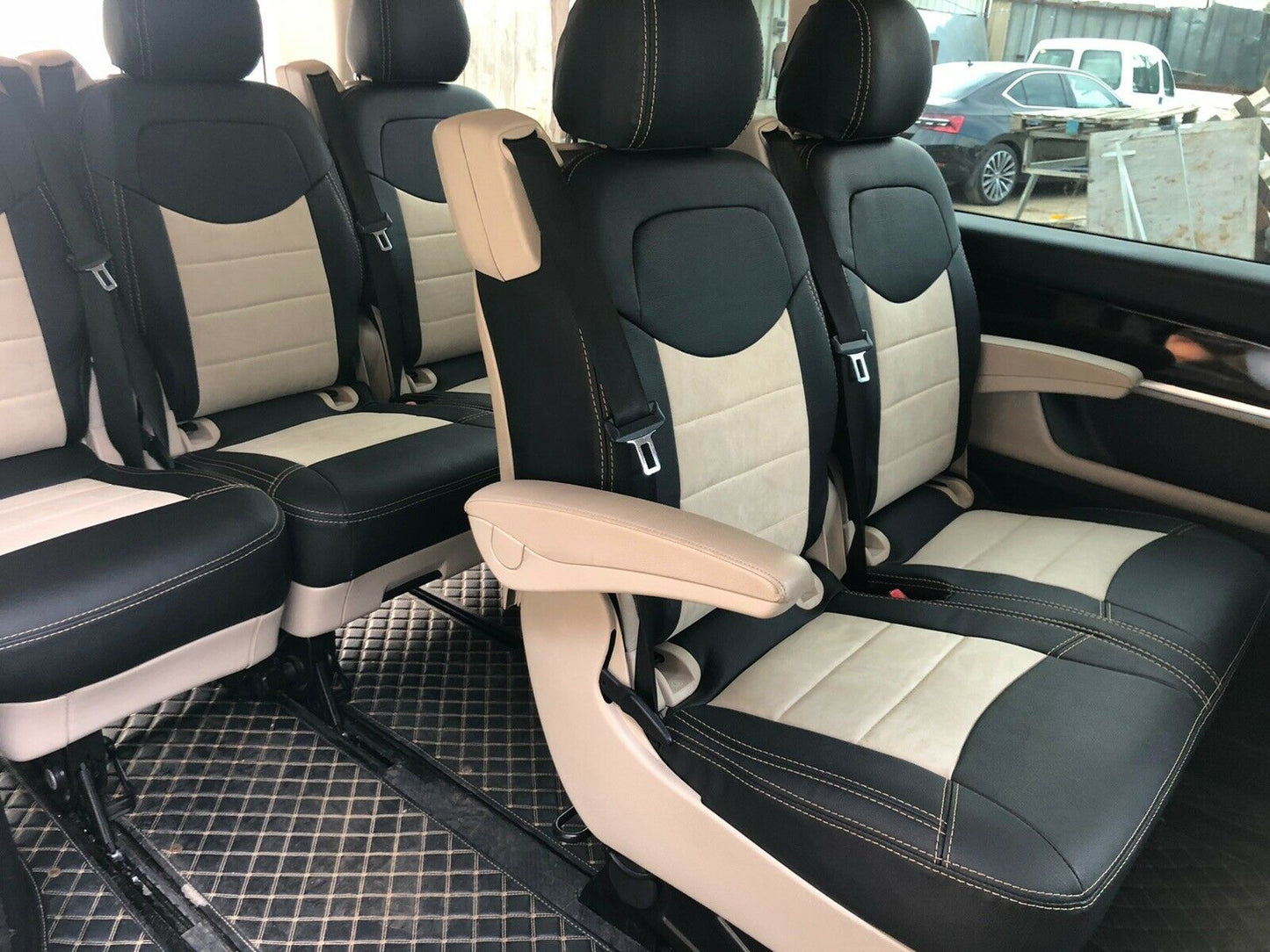 Set coprisedili su misura per Mercedes-Benz V-Class/Metris (W447) (2014-), Leather Style