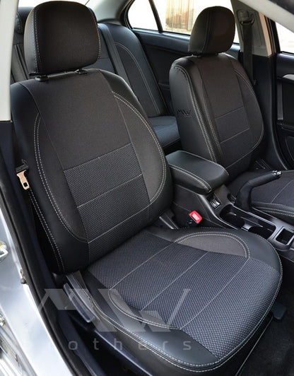 Maßgefertigte Sitzbezüge für Mitsubishi Lancer X 2L (2007–2019), Komfortausführung
