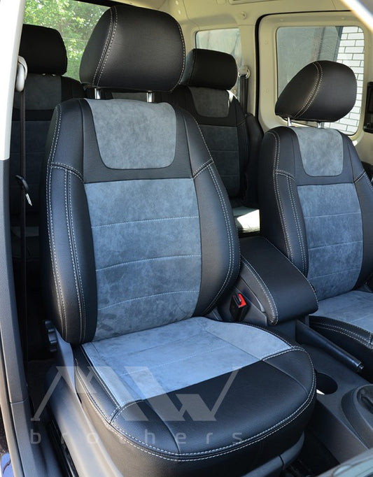 Maßgefertigte Sitzbezüge für Volkswagen Caddy 3 (2K) (2003–2015), Lederoptik