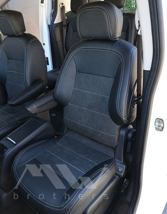 Maßgefertigte Sitzbezüge für Peugeot Partner 2 (2008–2018), Lederoptik