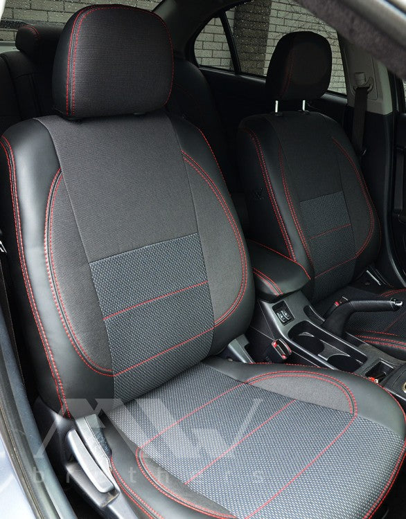 Maßgefertigte Sitzbezüge für Mitsubishi Lancer X 2L (2007–2019), Komfortausführung