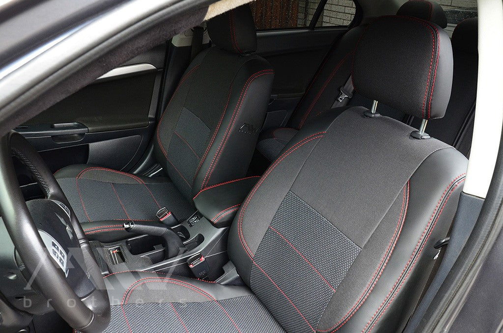 Maßgefertigte Sitzbezüge für Mitsubishi Lancer X 2L (2007–2019), Komfortausführung