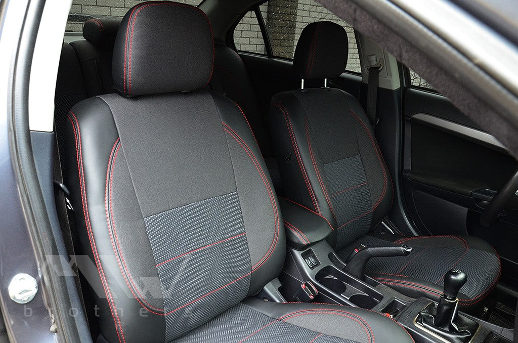 Maßgefertigte Sitzbezüge für Mitsubishi Lancer X 2L (2007–2019), Komfortausführung