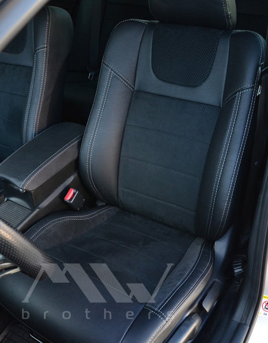 Passgenaue Sitzbezüge für Honda Civic 8 4-Türer (2005–2012), Lederoptik
