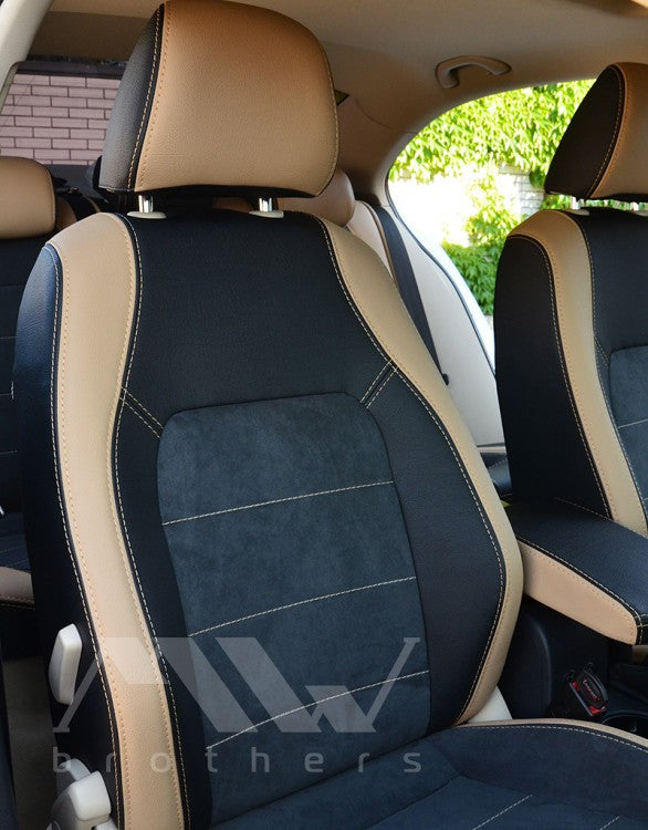 Set coprisedili su misura per Volkswagen Jetta VI (2010–2019), Leather Style