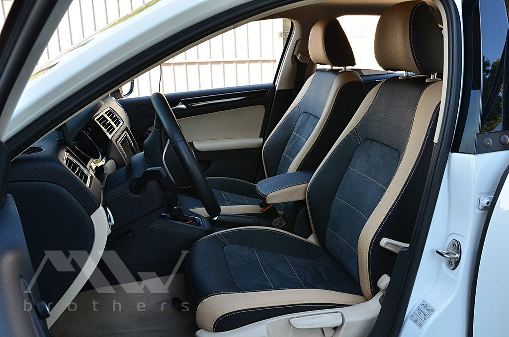 Set coprisedili su misura per Volkswagen Jetta VI (2010–2019), Leather Style