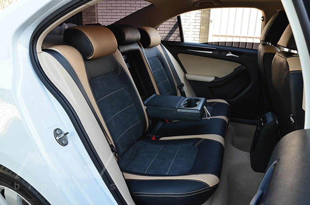 Set coprisedili su misura per Volkswagen Jetta VI (2010–2019), Leather Style