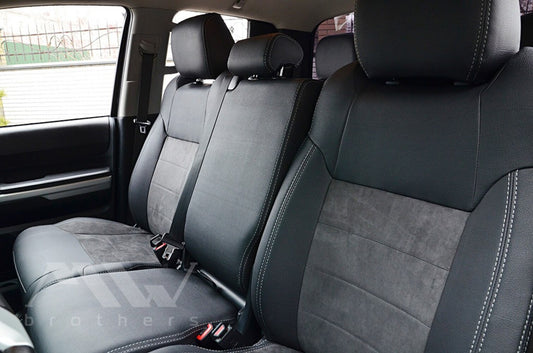 Passgenauer Sitzbezugsatz für Toyota Tundra 3 (XK50) (2014–2021), Lederoptik