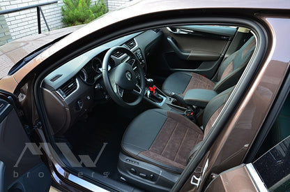 Set coprisedili su misura per  Skoda Octavia A7 Ambition, Elegance (2013-2016), Leather Style