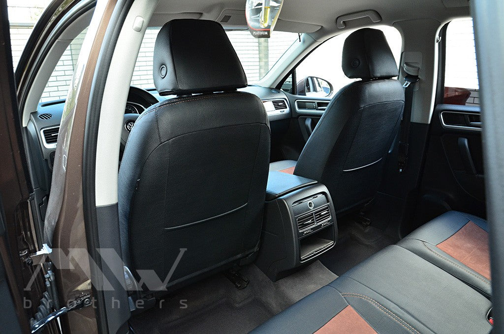 Set coprisedili su misura per Volkswagen Touareg II Life, TDI (2011-2018), Leather Style