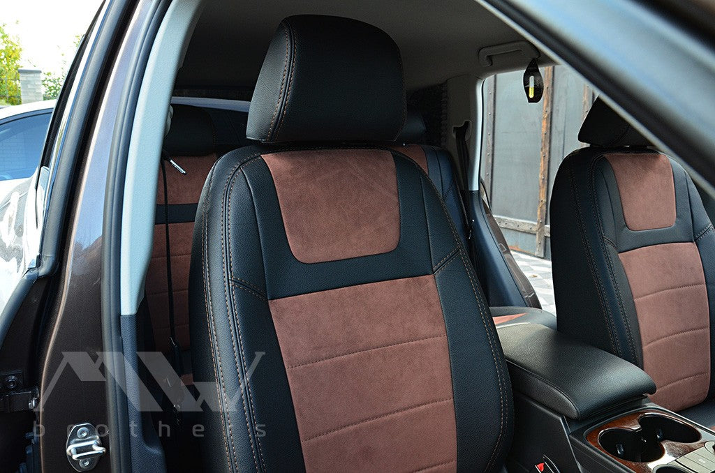 Set coprisedili su misura per Volkswagen Touareg II Life, TDI (2011-2018), Leather Style