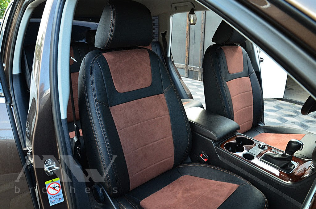 Set coprisedili su misura per Volkswagen Touareg II Life, TDI (2011-2018), Leather Style