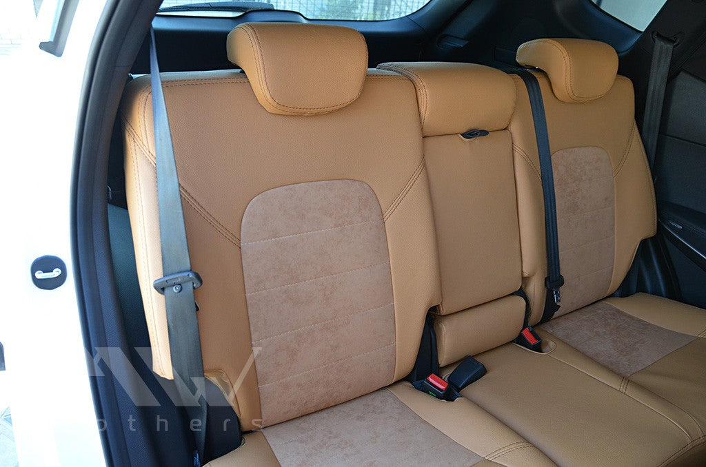 Set coprisedili su misura per Hyundai Santa Fe 3 (DM) (2012-2018), Leather Style