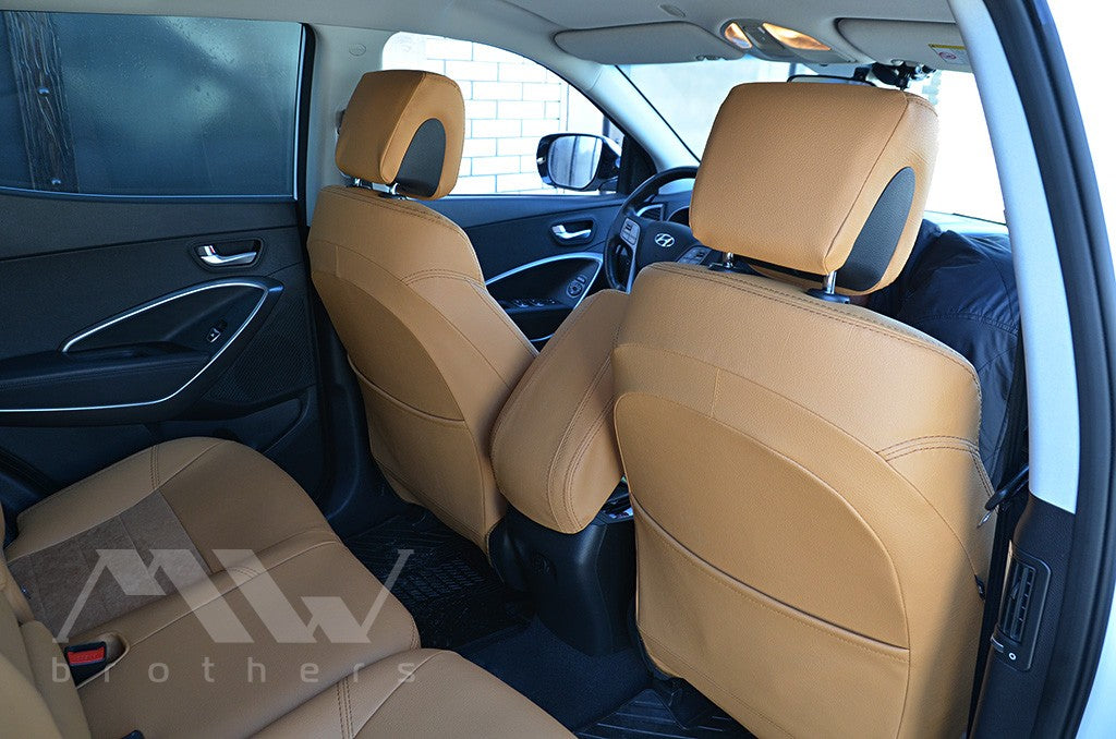 Set coprisedili su misura per Hyundai Santa Fe 3 (DM) (2012-2018), Leather Style