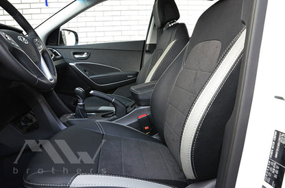 Set coprisedili su misura per Hyundai Santa Fe 3 (DM) (2012-2018), Leather Style