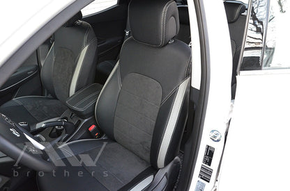 Set coprisedili su misura per Hyundai Santa Fe 3 (DM) (2012-2018), Leather Style