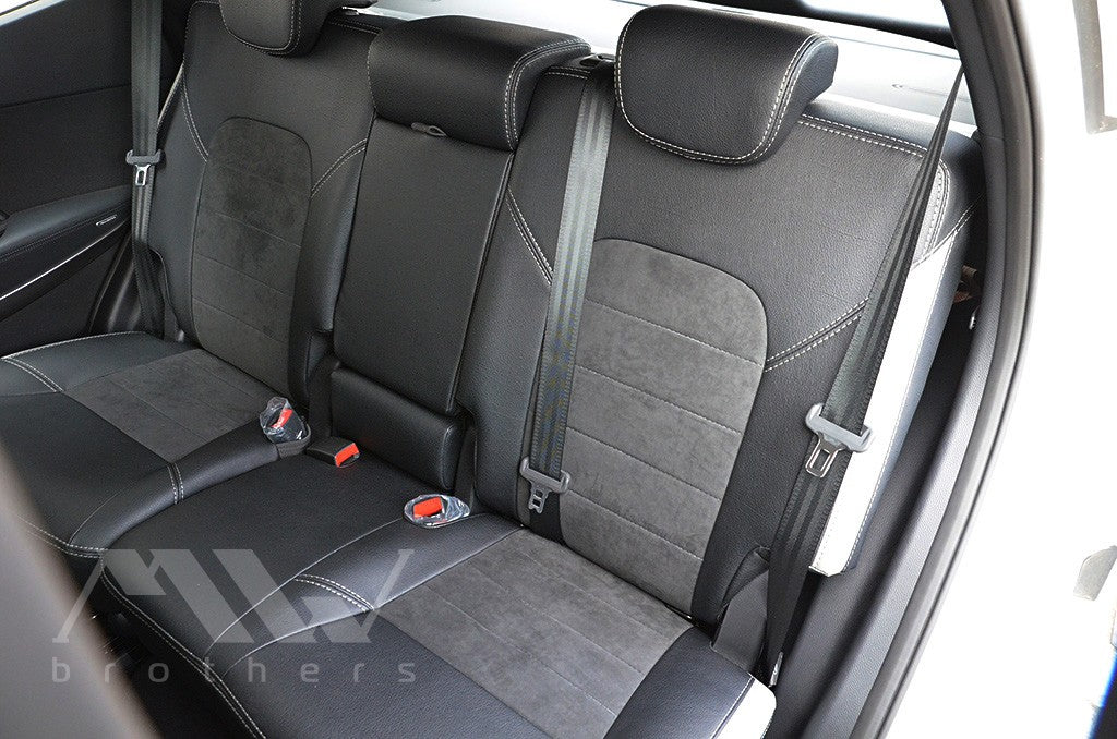 Set coprisedili su misura per Hyundai Santa Fe 3 (DM) (2012-2018), Leather Style