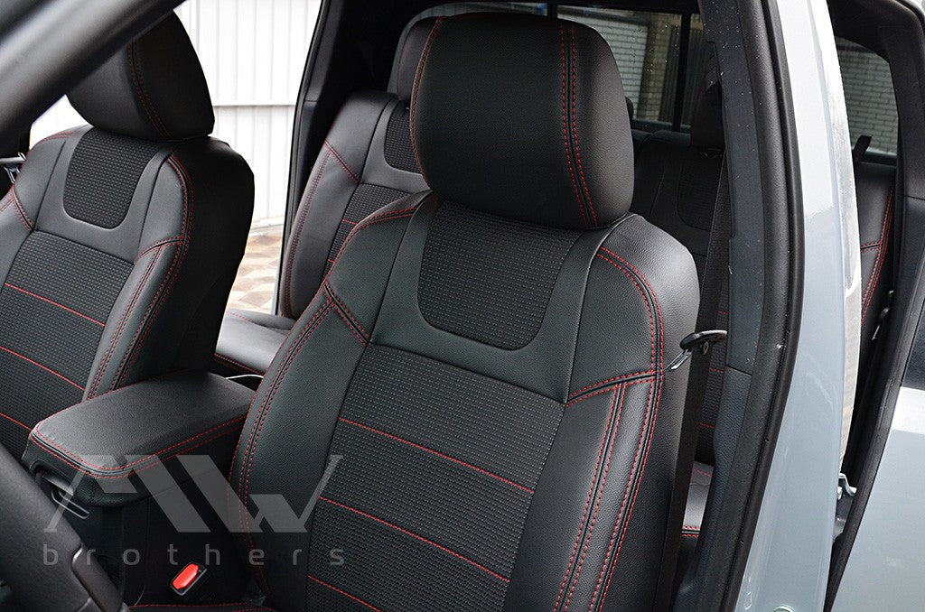 Set coprisedili su misura per Toyota Tacoma 3 (N300) (2015-2023), Leather Style