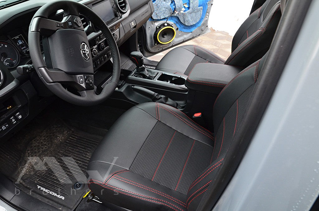 Set coprisedili su misura per Toyota Tacoma 3 (N300) (2015-2023), Leather Style