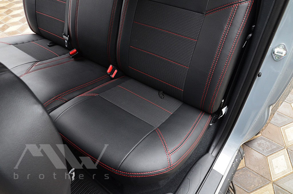Set coprisedili su misura per Toyota Tacoma 3 (N300) (2015-2023), Leather Style