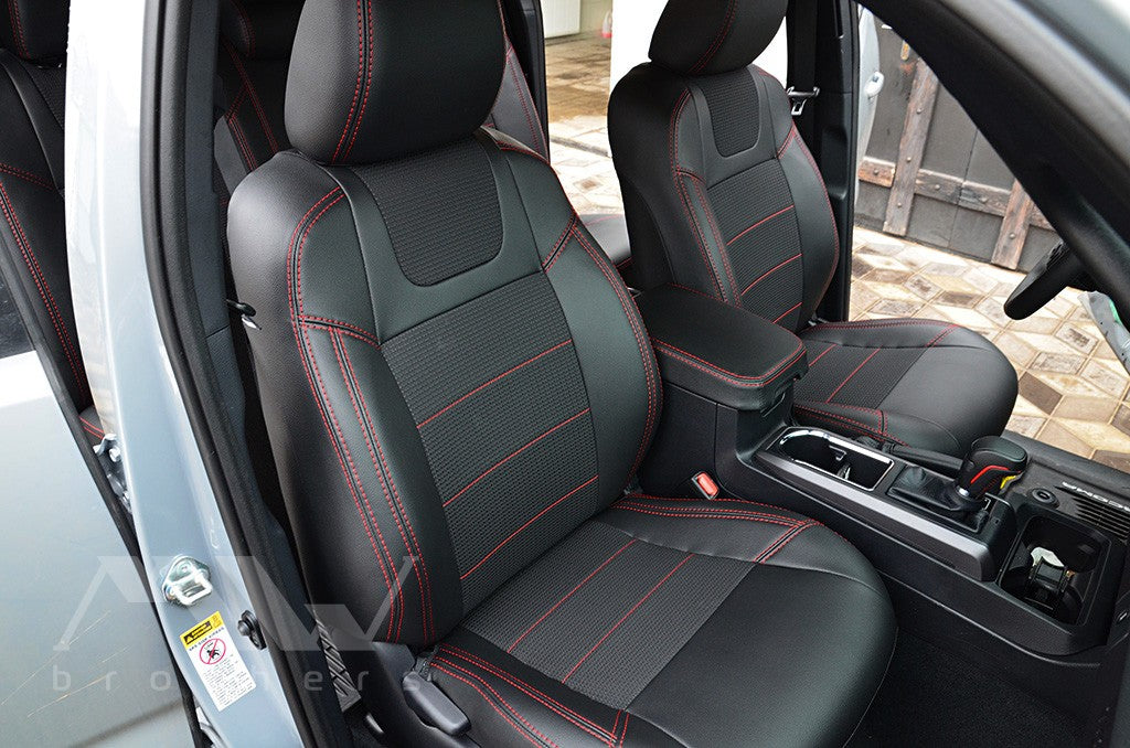 Set coprisedili su misura per Toyota Tacoma 3 (N300) (2015-2023), Leather Style