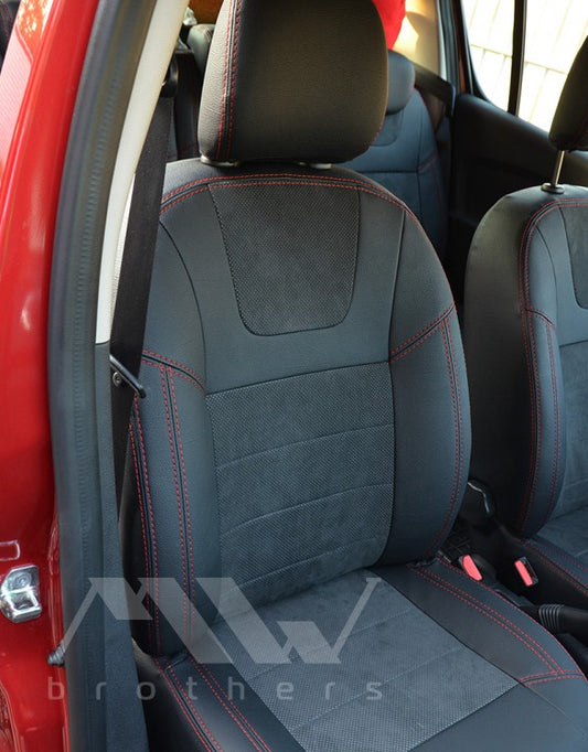 Set coprisedili su misura per Dacia / Renault Sandero II (2012–2022), Leather Style