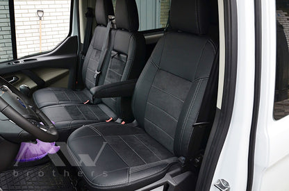 Set coprisedili su misura per Ford Transit Custom (2012-2023), Leather Style