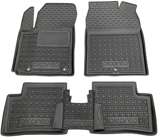 Set tappetini su misura di gomma su misura per Kia Picanto 3 (JA)(2017-oggi)