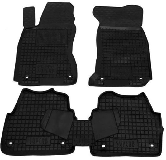 Set tappetini di gomma su misura per Skoda Superb I (2001–2008)