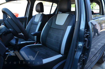 Set coprisedili su misura per Dacia / Renault Sandero II (2012–2022), Leather Style