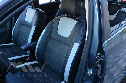 Set coprisedili su misura per Dacia / Renault Sandero II (2012–2022), Leather Style