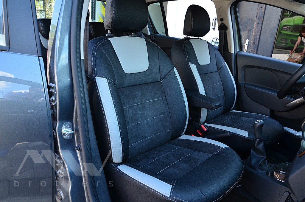 Set coprisedili su misura per Dacia / Renault Sandero II (2012–2022), Leather Style