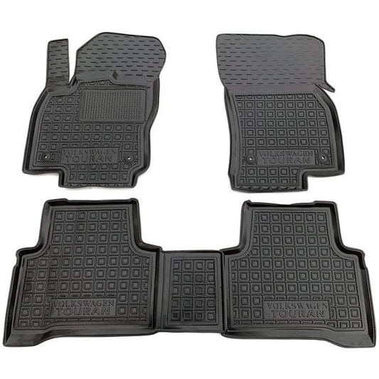Set tappetini di gomma su misura per Volkswagen Touran 2 (2015–2026)