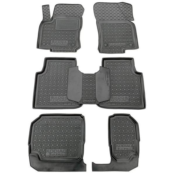 Set tappetini di gomma su misura per Skoda Kodiaq (2017-2024)