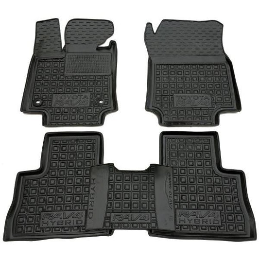 Tappetini di gomma su misura per Toyota Rav4 5 Hybrid (2019-2026)