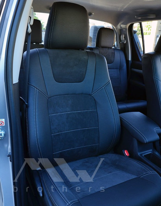 Set coprisedili su misura per Toyota Hilux 8 (2015 - oggi), Leather Style