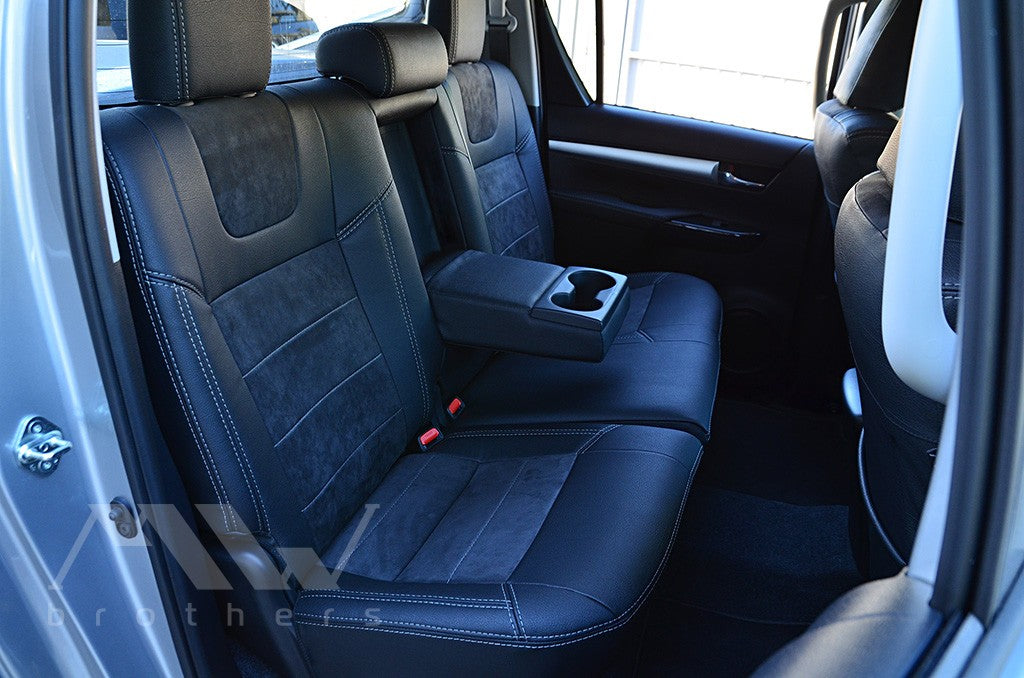 Set coprisedili su misura per Toyota Hilux 8 (2015 - oggi), Leather Style