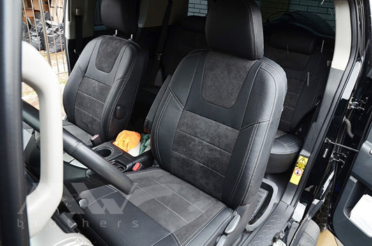 Passgenaue Sitzbezüge für Toyota FJ Cruiser (2006–2022), Lederoptik