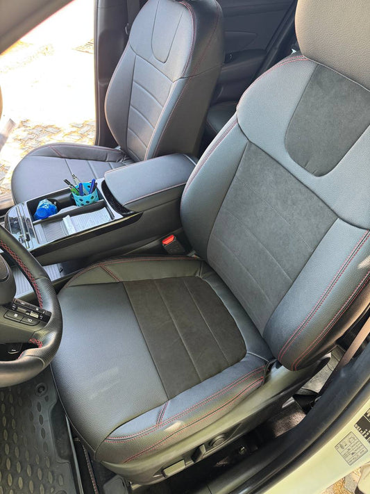 Set coprisedili su misura Hyundai Tucson IV (NX4) Hybrid (2020–oggi), Leather Style