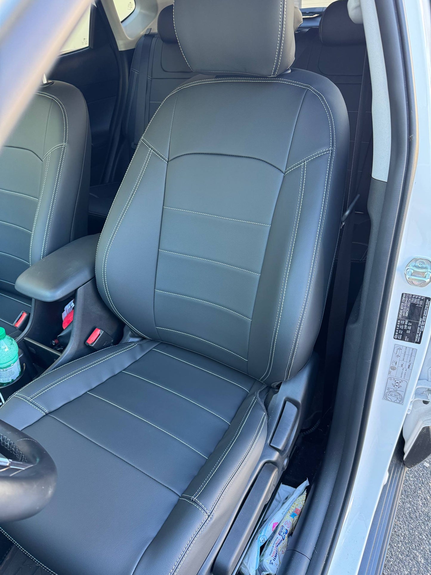 Set coprisedili su misura per Hyundai Kona 2 (2023+) SX2 Hybrid, Leather Style