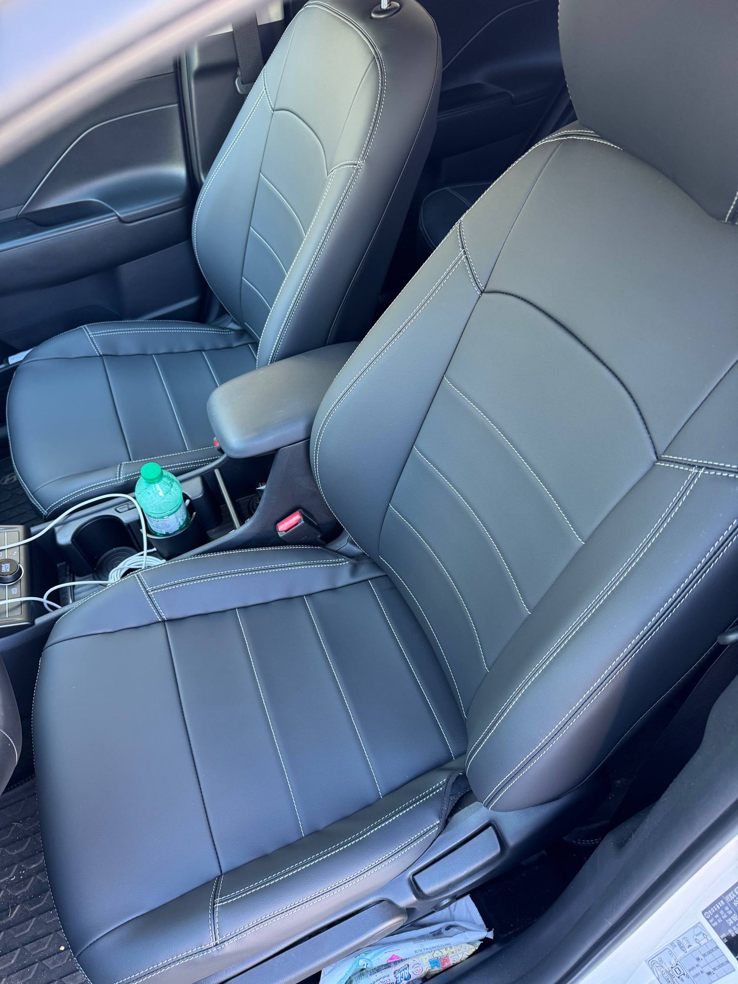 Set coprisedili su misura per Hyundai Kona 2 (2023+) SX2 Hybrid, Leather Style