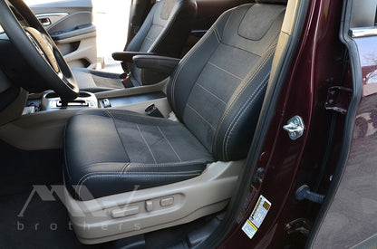 Passgenaue Sitzbezüge für Honda Pilot 3 (2015–2022), Lederoptik